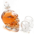 Glass Skull Whisky Decanter με πώμα